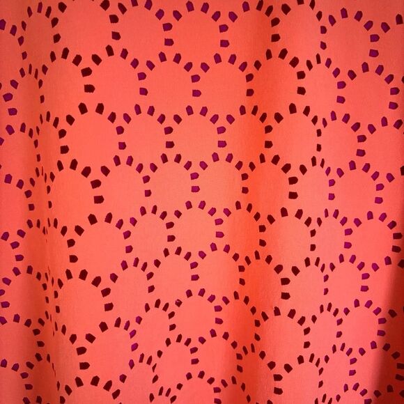 TITLE NINE Womens small Illusion Tank Dress Nimblene Laser Cut Coral Pink EUC! - Picture 4 of 10